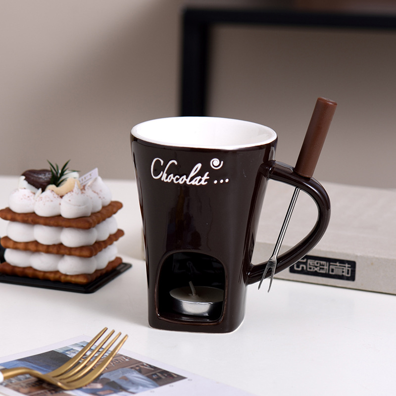 Ceramic Chocolate Warmer Mug