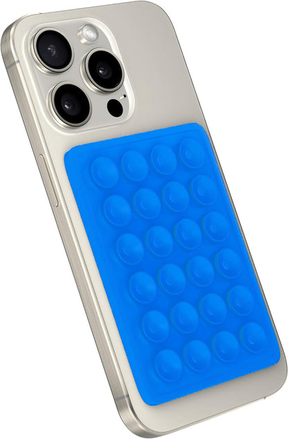 ZB.soar Soporte de Montura de Silicona con Ventosa para Teléfono - Accesorio Manos Libres para Espejos y Duchas, Ideal para Videos en TikTok y Selfies (Azul Oscuro)
