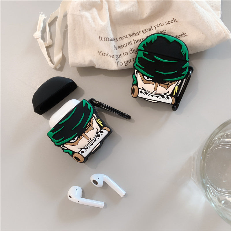 Creative Cartoon Case for AirPods - One Piece Zoro Design