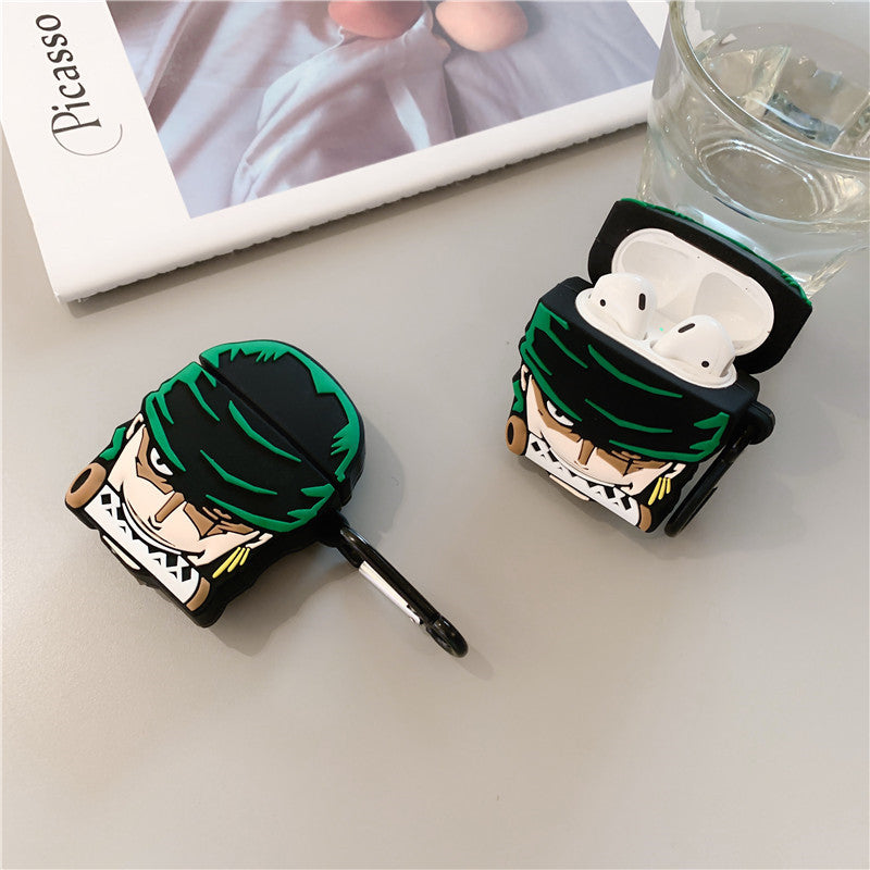 Creative Cartoon Case for AirPods - One Piece Zoro Design