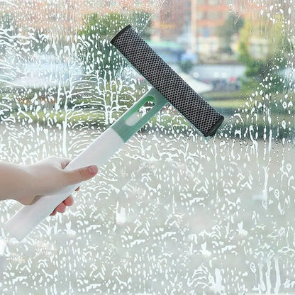 Limpiacristales 3 en 1 con Pulverizador y Limpiaparabrisas Doble Cara