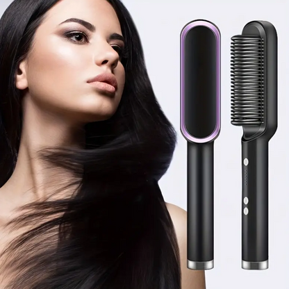 Dual-Use Horn Comb for Straightening and Curling Hair
