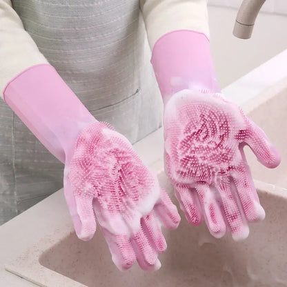 Multifunctional Silicone Cleaning Gloves for Home Use